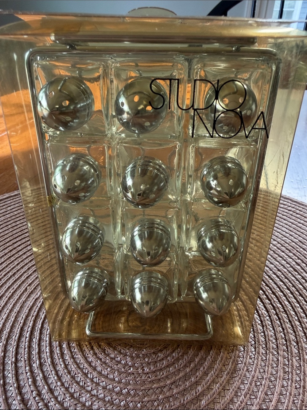 Studio Nova Clear Glass Salt and Pepper Shakers Set of 6 NWT